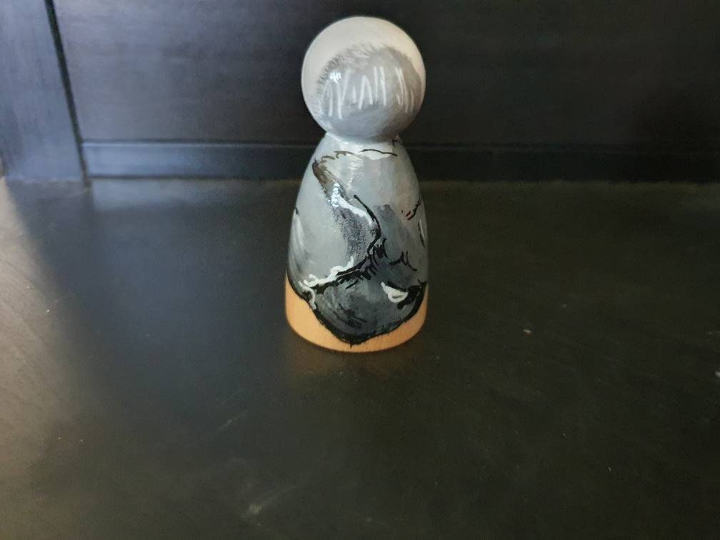 Seagull peg doll