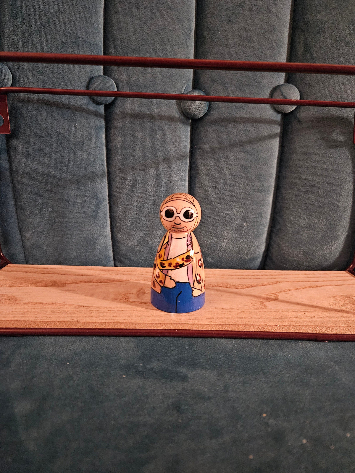 Kurt Cobain peg doll ideal gift for fans of Nirvana