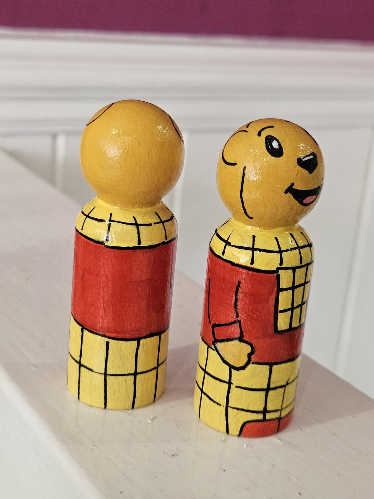 Rupert the bear peg doll