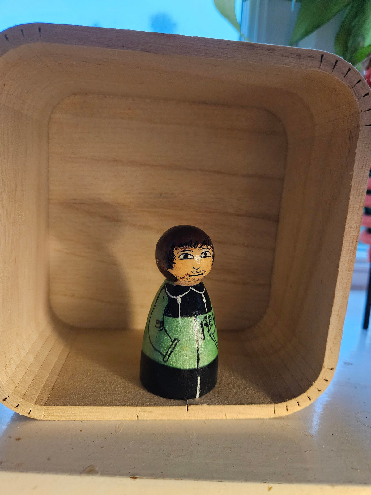 Louis Tomlinson Hand-Painted Wooden Peg Doll - 7cm
