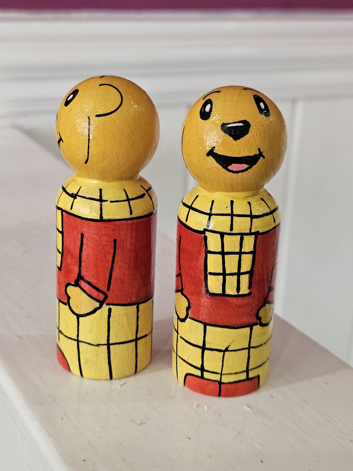 Rupert the bear peg doll