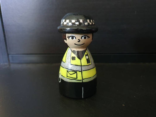 Policewoman peg doll