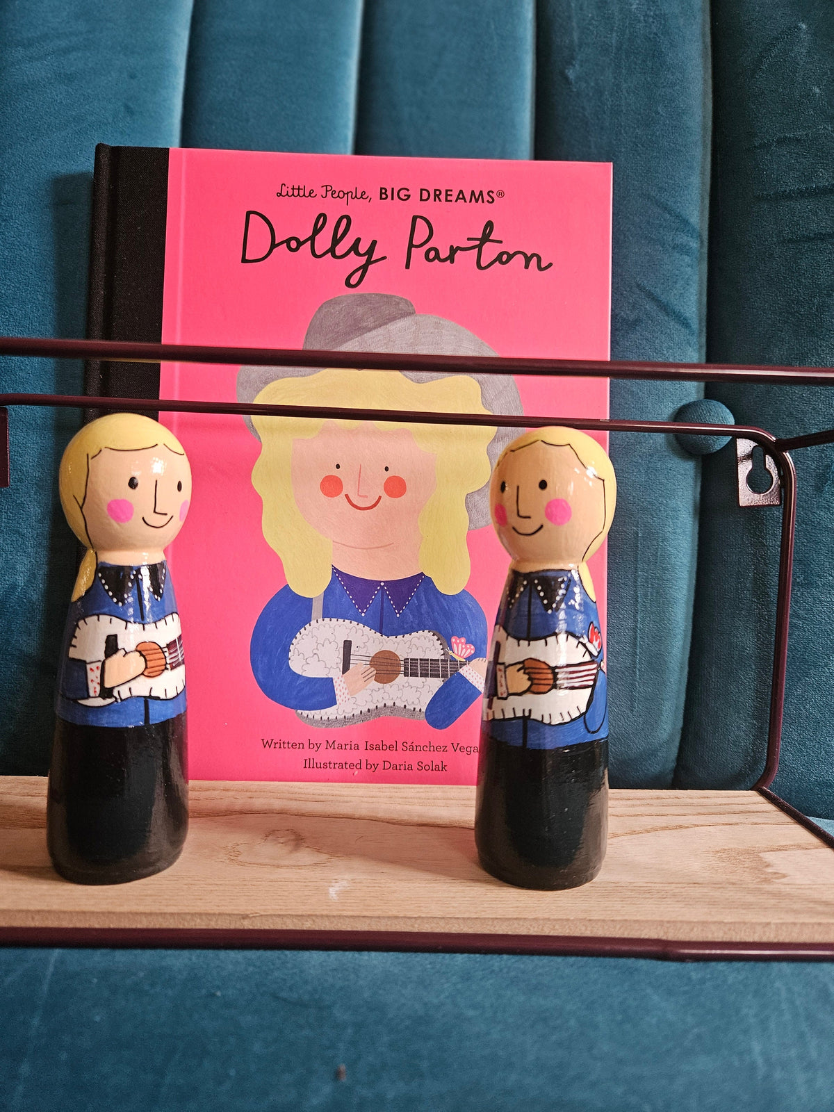 Large Dolly Parton Wooden Peg Doll -  Little People Big Dreams
