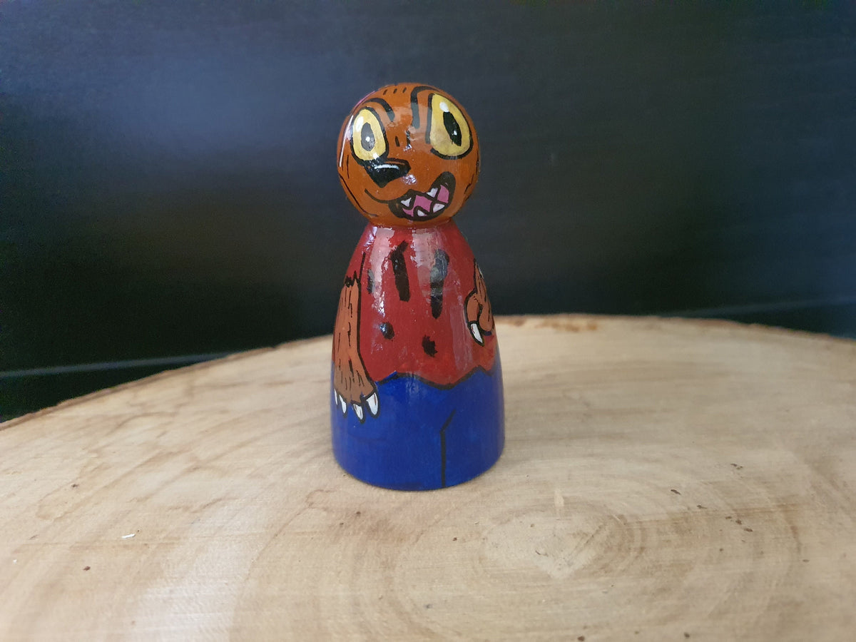 Werewolf peg doll