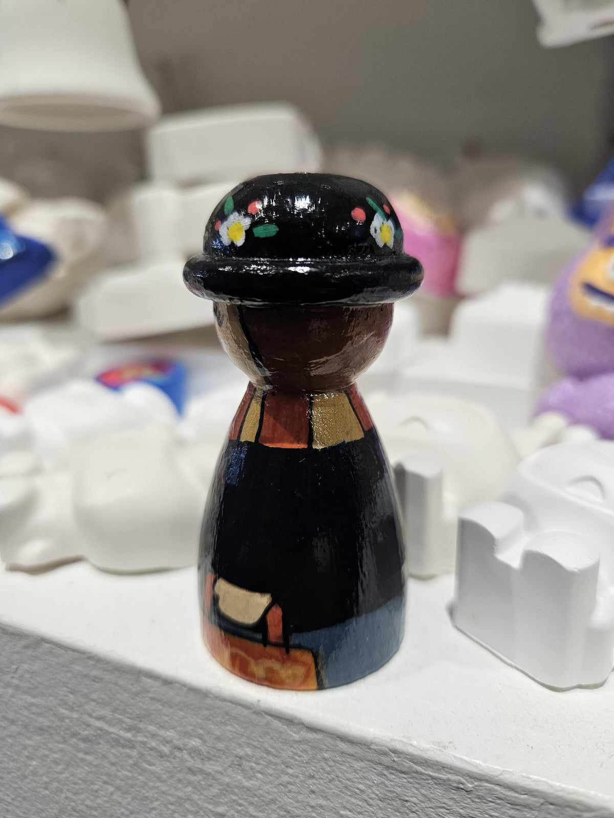 Mary Poppins Wooden Peg Doll