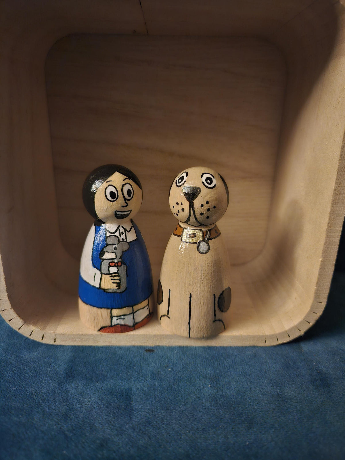 Mary, Mungo and Midge Wooden Peg Doll -  70s Kids TV Retro