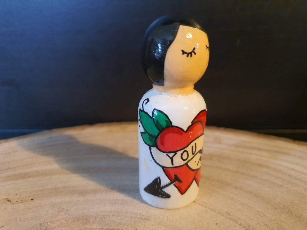 Diverse personalised tattoo peg doll