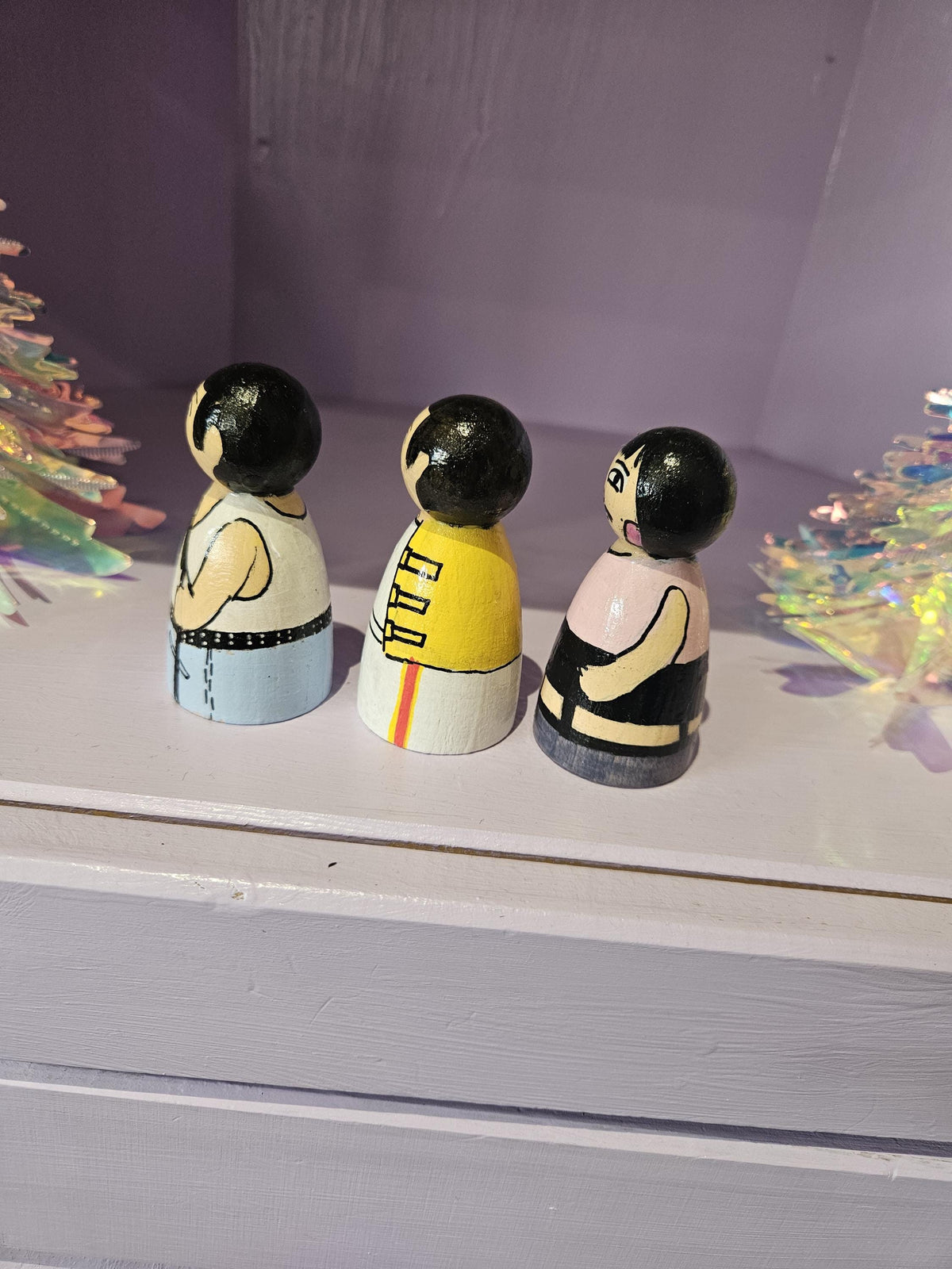 Freddie Mercury Peg Doll Set - music inspired peg dolls