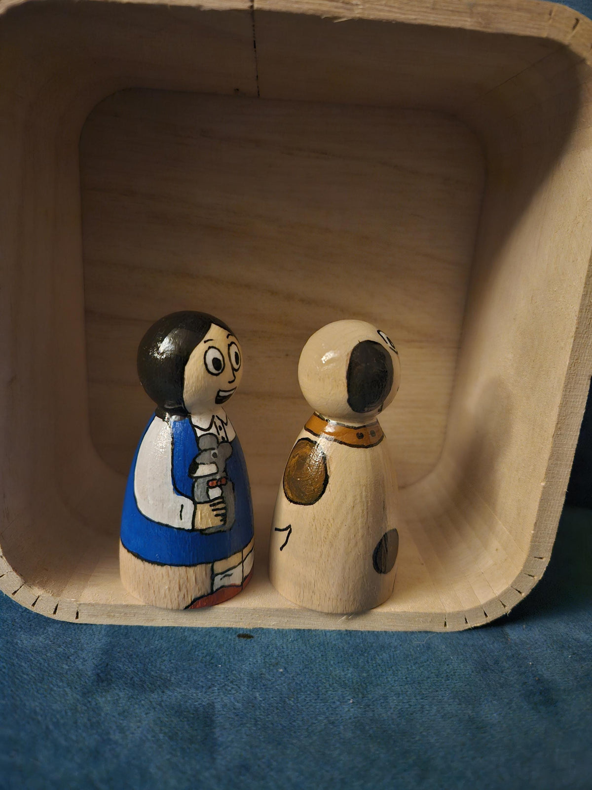 Mary, Mungo and Midge Wooden Peg Doll -  70s Kids TV Retro