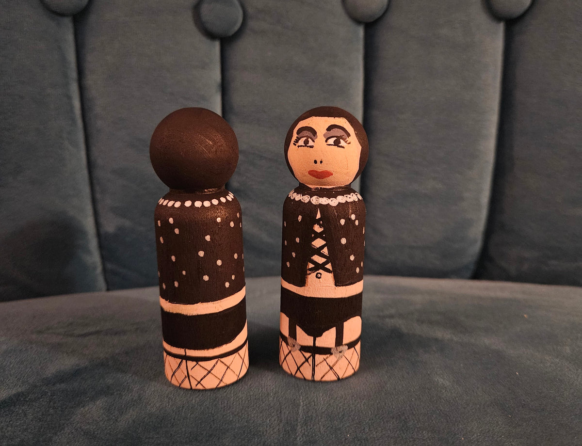 Handpainted Frank n Furter Peg Doll - Rocky Horror Gift (9cm)