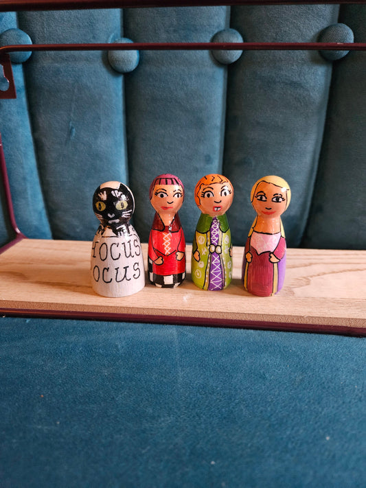 Witches Peg Doll Set - Halloween Movies Icons