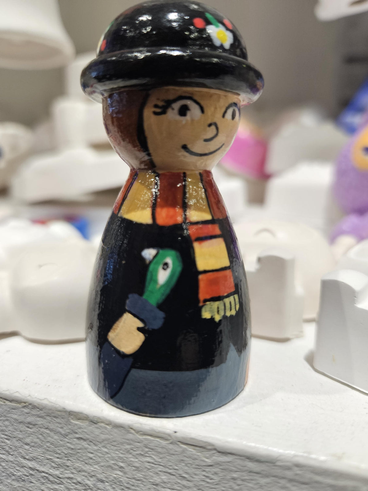 Mary Poppins Wooden Peg Doll