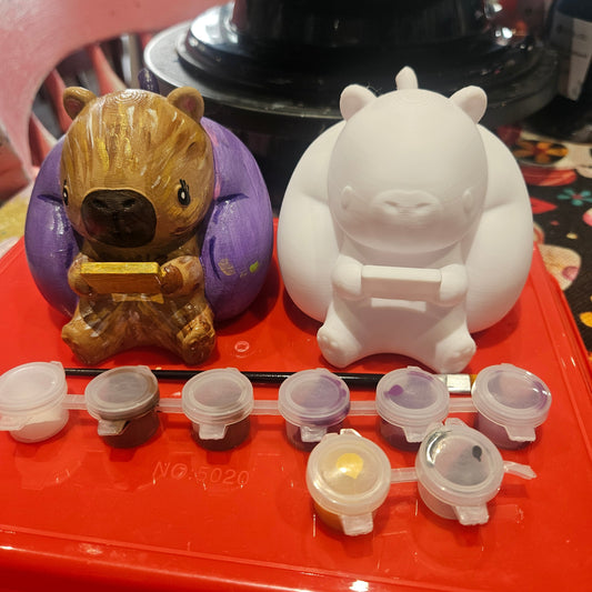 Paint Your Own Chilling Cabybara kit - 3D Printed