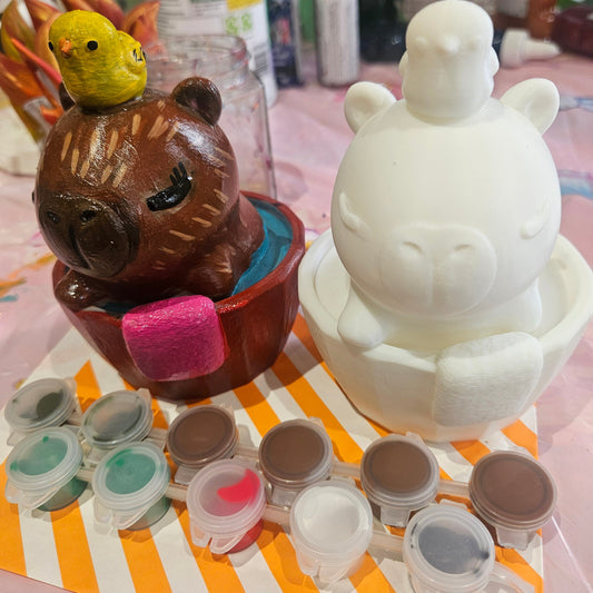 Bathing Cabybara Painting Kit - 3D Printed