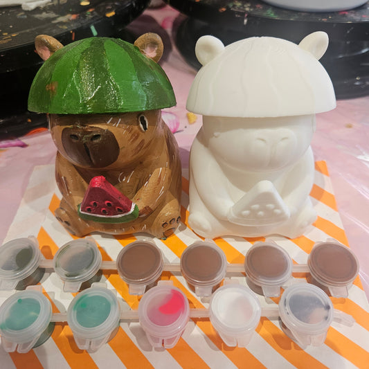 Watermelon Capybara Painting Kit - 3D Printed