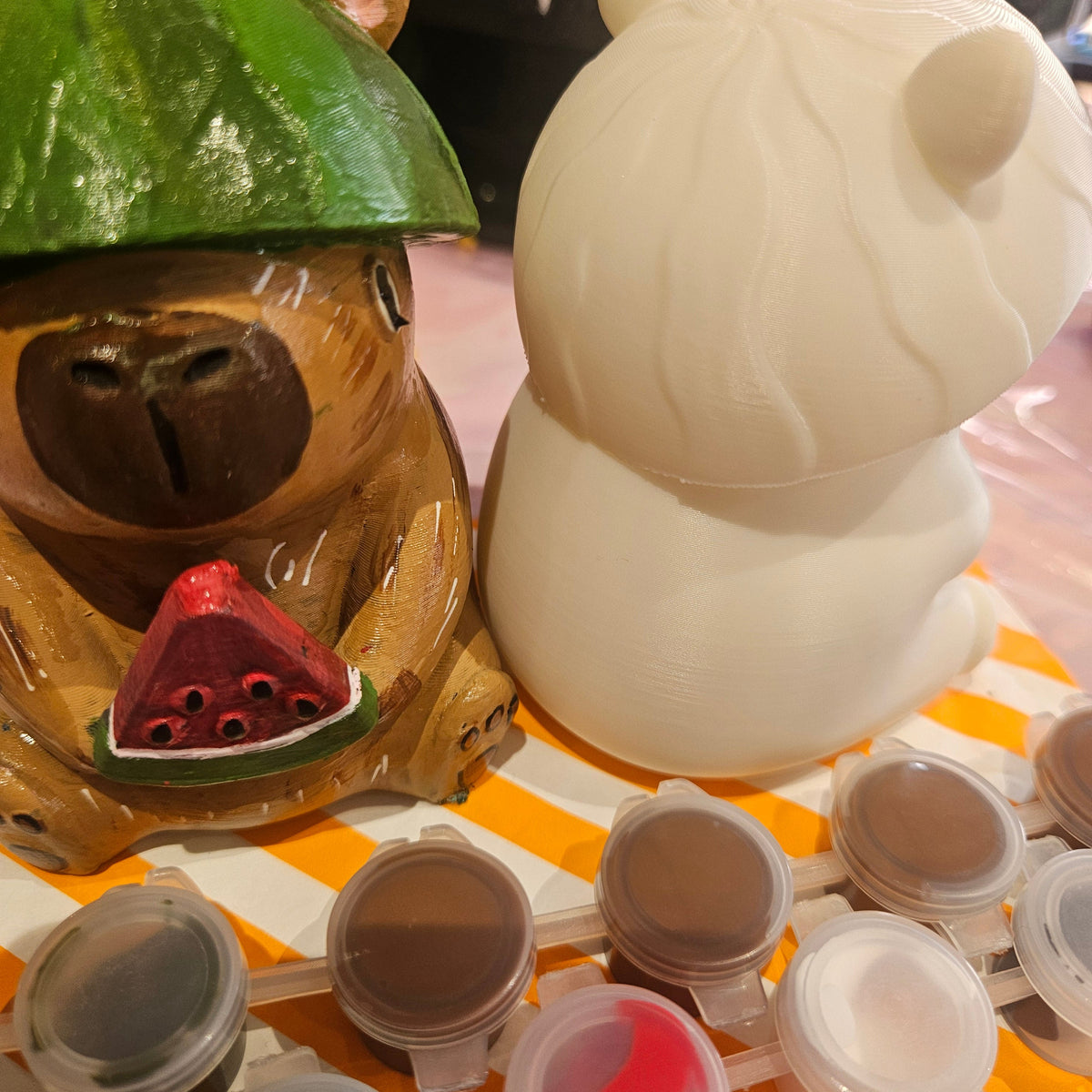 Watermelon Capybara Painting Kit - 3D Printed