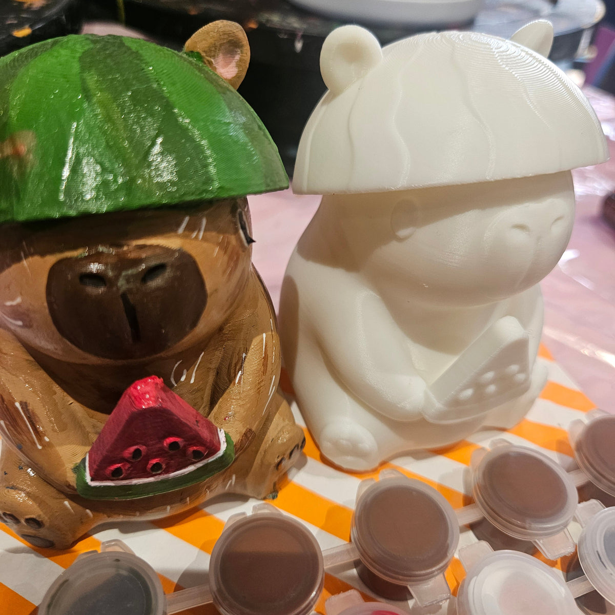 Watermelon Capybara Painting Kit - 3D Printed