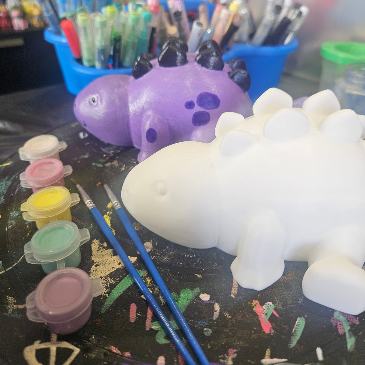 Tired Dinosaur Painting Kit - 3D Printed
