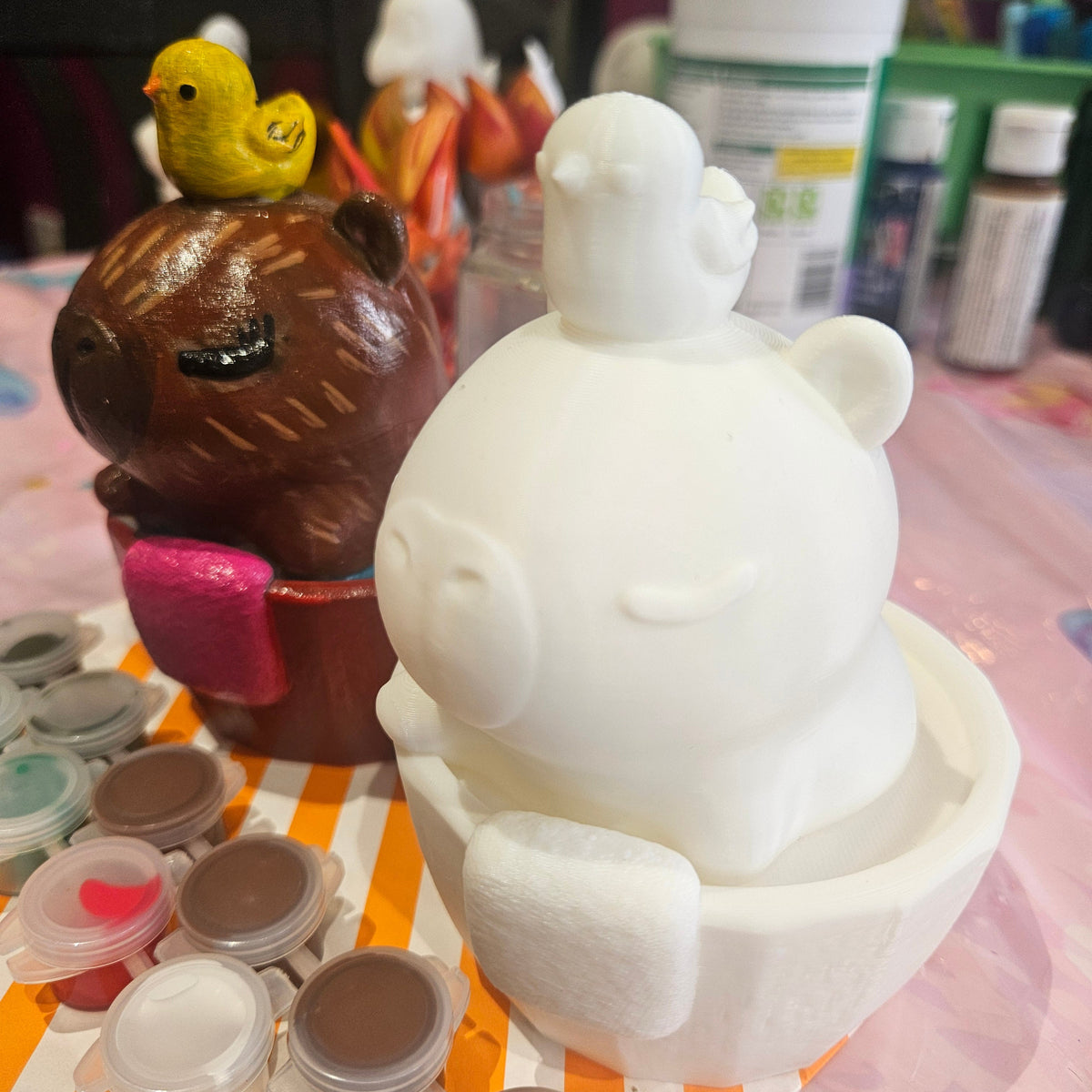 Bathing Cabybara Painting Kit - 3D Printed