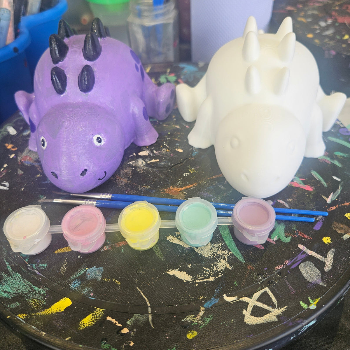 Tired Dinosaur Painting Kit - 3D Printed
